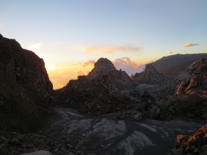 The locaation of the 2nd crater of El Volcán Santiaguito.  