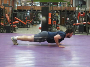 Pushup #800 at my local Guatemalan gym.  