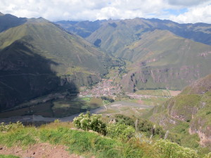 The town of Lamay in the distance.