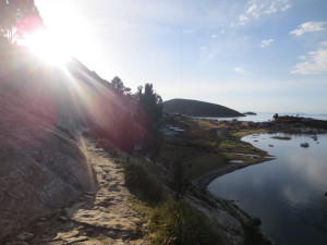 The costal route from the south side towards the north side. 