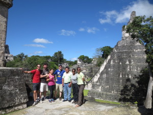 Leslie, my classmates and myself in from of some temples. 