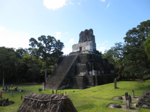 A temple in Tikal. 
