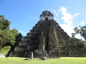 Front of a temple in Tikal.