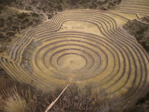 View of the main depression from above. 