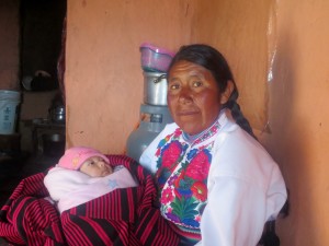 My host-mom, Luisa, and her nephew on Amantani Island. 