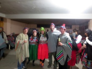 The host parents threw us a party and dressed us up in traditional clothes!