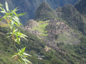 Machu Picchu from the hike up to the Sun Gate.
