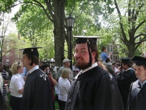 Graduation from University, 2007. Weighing in at about 265 lbs... 31 lbs less than my heaviest!