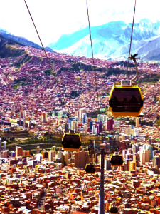 Telefericos, Yellow Line, La Paz, Bolivia