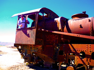 Train graveyard, Uyuni, Bolivia