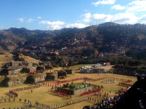 Inti Raymi celebrations at Sacsaywaman.