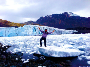 Me at the glacier