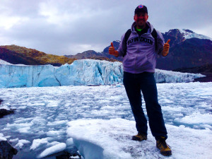 Standing on an icecube...