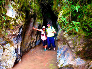 Me and Meca exiting the cave...