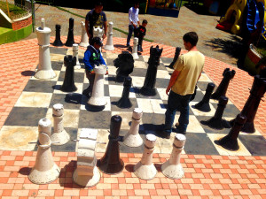 Finaly playing a proper game of chess... I'mma school that kid!