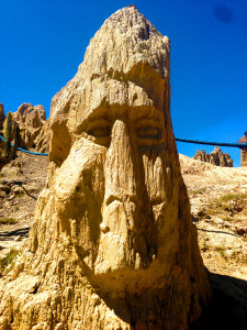 Face carved into Moon Valley