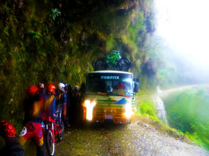 A bus passing us on the road... WTF?!?