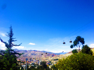 Teleferico system in La Paz