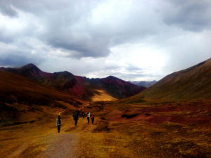 The valley we hiked up.