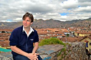 Me with Cusco in the background... photo taken by Ninoska.
