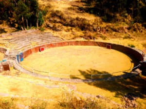 Bull fighting ring in Ccorca!