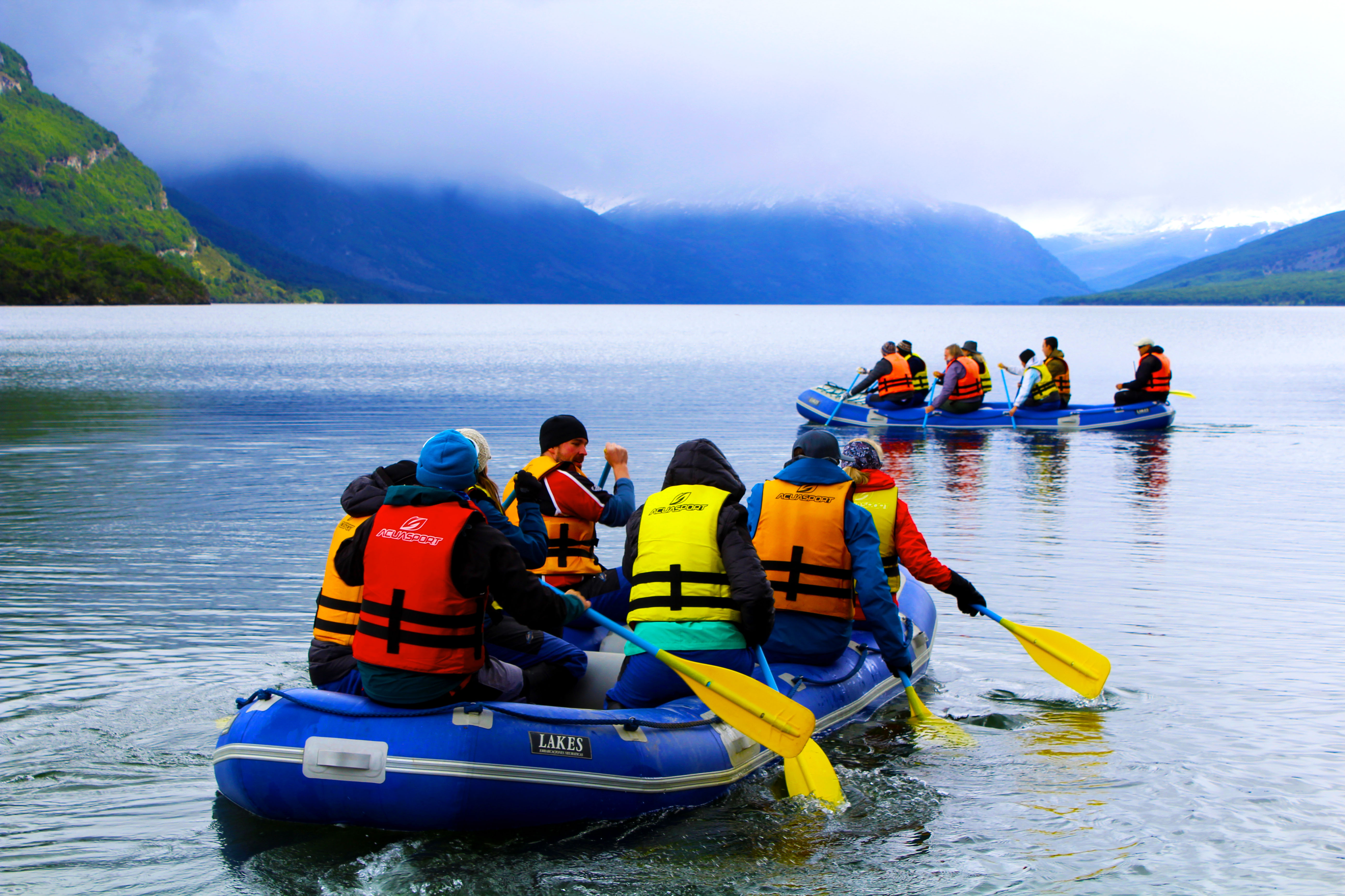 Canoe in Tierra del Fuego